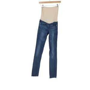 Gap Maternity Always Skinny Jeans Blue Dark Wash Full Belly Panel Size 26/2